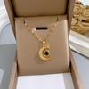 **Lively Women's Necklace: Titanium Steel & Gold-Plated Copper Clavicle Chain**