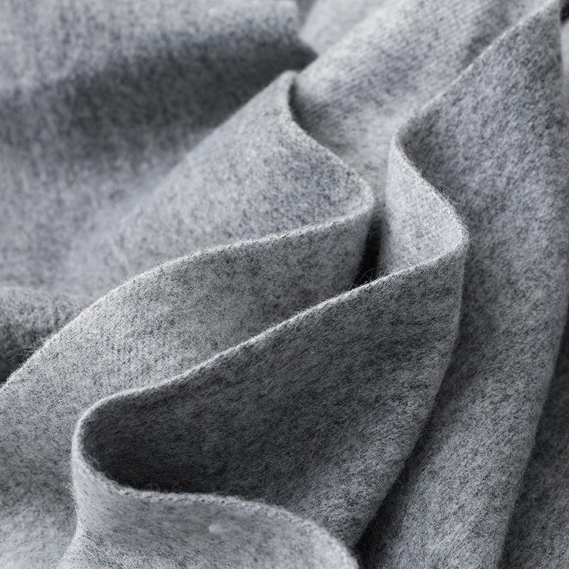 Wool Scarf Korean Style Atmosphere Double Sided Scarf Women's Autumn and Winter Warm Men's Shawl Versatile Cashmere Scarf