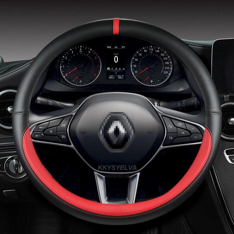 Car Steering Wheel Cover For Scenic Clio Laguna 2 3 4 5 Kangoo Fluence Megane Trafic Talisman Twingo Kaptur Accessories