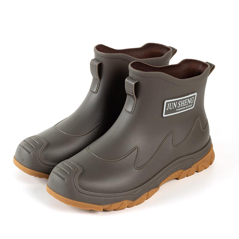 

Men s rain boots work fishing anti-wear one piece soft waterproof thickened anti-slip wear-resistant rain boots rain boots rainy days 44