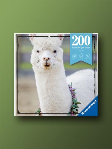 Wreath and Alpaca 200-Piece Ravensburger Jigsaw Puzzle