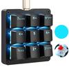 Koolertron Left-Hand Device Macro Mechanical Keyboard, One-Hand Keyboard, Programmable, 4-Layer Design, Macro Function, RGB, Hot-Swap, Windows & Mac C
