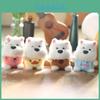 Cute And Cuddly Samoyed Plush Toy Keychain Fluffy Dog Doll For Bags And Keys