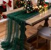 Outdoor Pearl Gauze Table Runner for Wedding and Party Decoration