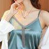 2023 Camicette da donna con scollo a V ricamate Camicette da donna in seta casual Camicie Top in raso Donna Camicia in raso elastico Top Abbigliamento 14214