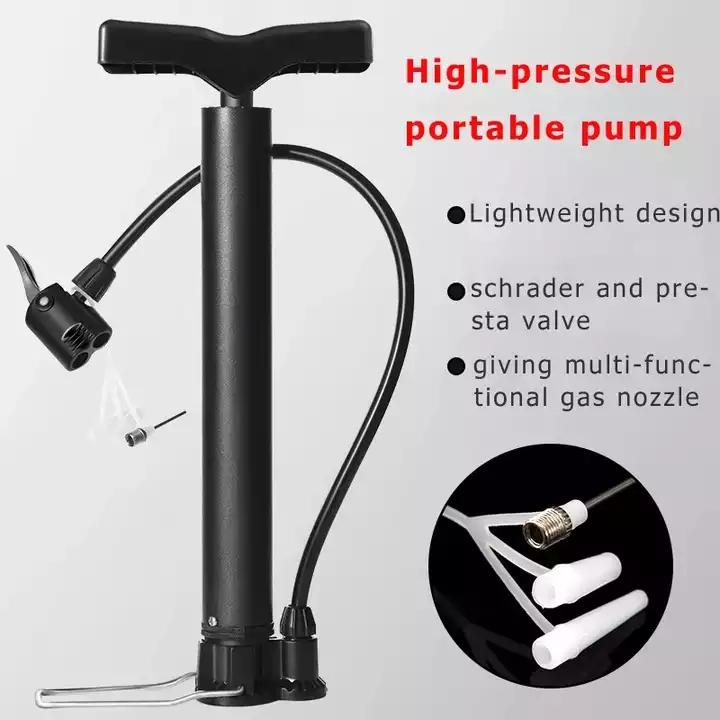 Bike Pump Riding Portable Mini High Pressure Pump 120PSI Bicycle Mountain Road Bike Pump Basketball Toy Inflatable Tube Riding