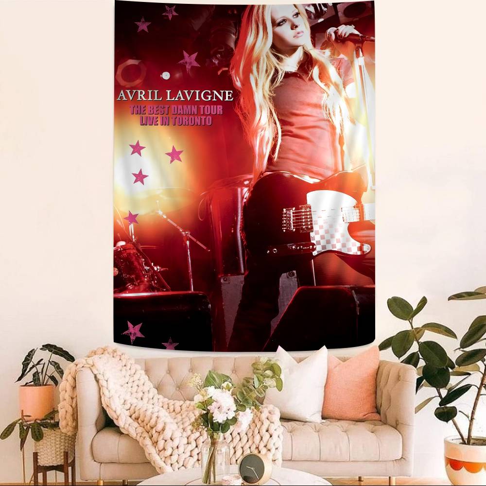 Avril Lavigne Arazzo Colorato da Appendere alla Parete Arazzi da Parete Bohemien Decorazione Artistica da Parete Mandala