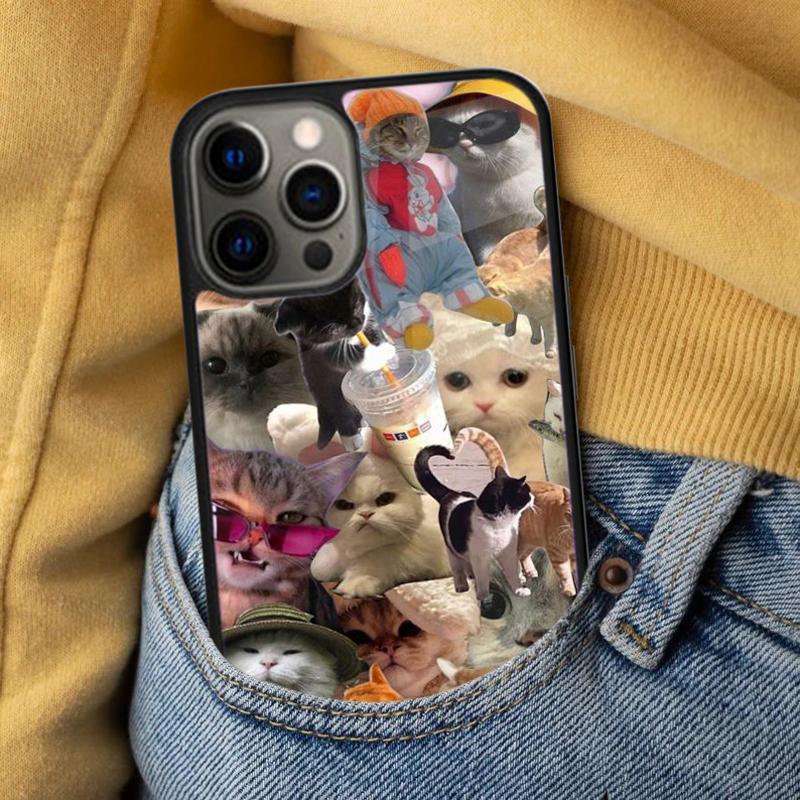 The Most Delightful Cat Soft Phone Case for iPhone 17 Air 16e Pro max 15 Pro 13 14 Plus 11 12 MagSafe Magnetic Coque