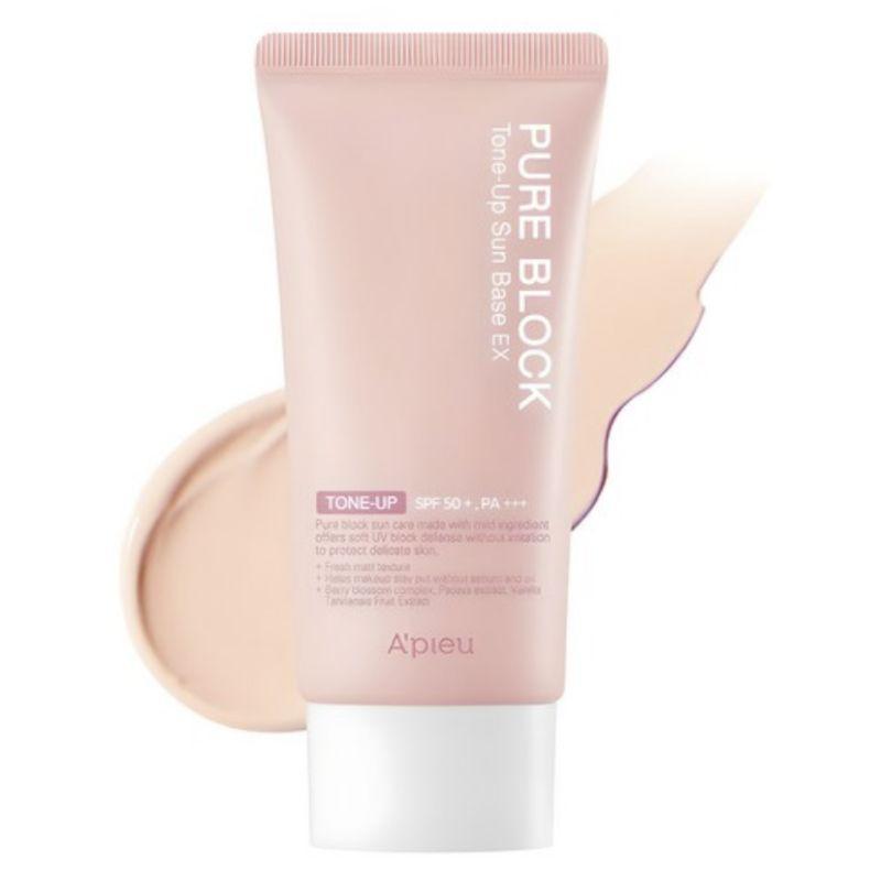 A PIEU Pure Block Tone-Up Sun Base EX SPF50+ PA+++ 50ml Brightening Makeup Base Sunscreen 1pcs