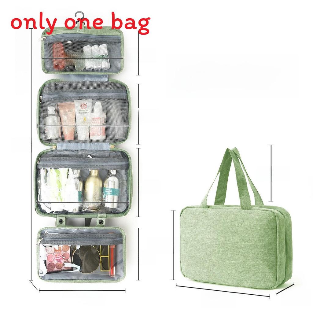 Urban Minimalist Polyester Travel Toiletry Organizer With Multicolor Compartments For Daily Use