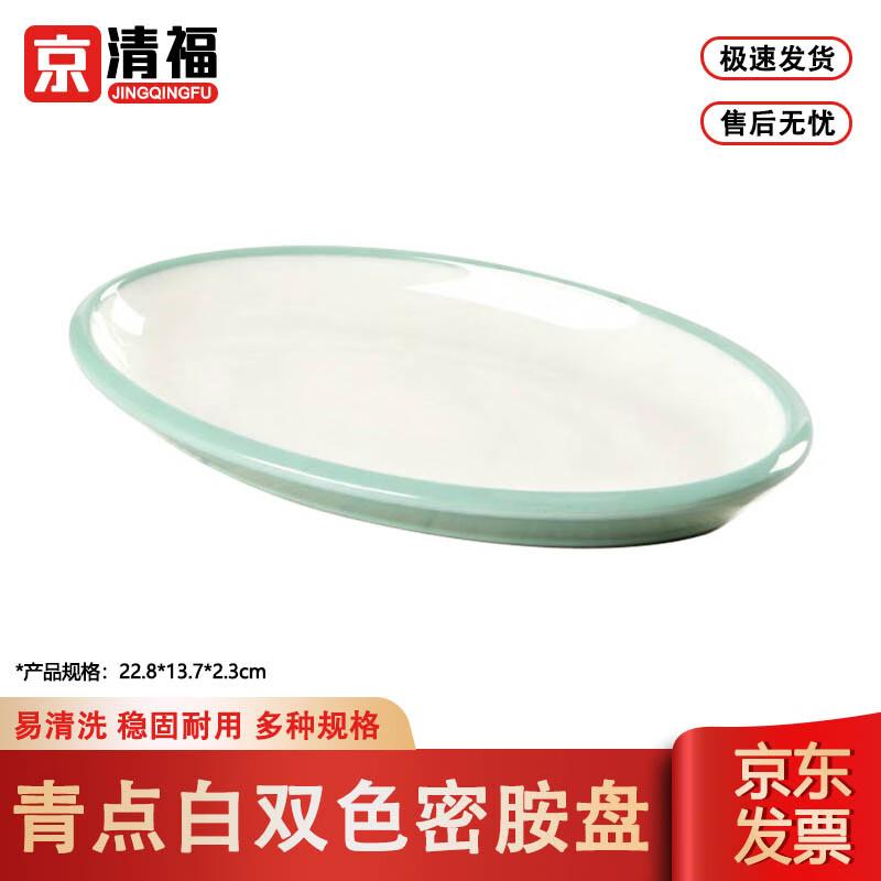 Jingqingfu Commercial Melamine Two-Tone Restaurant Plates
