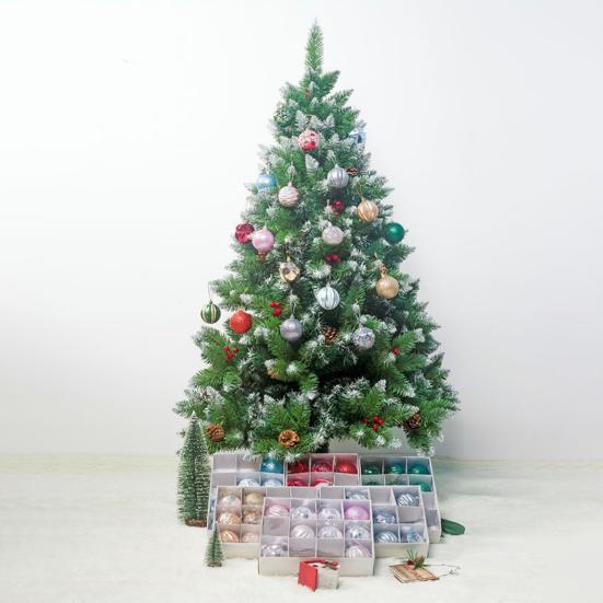 Christmas Hanging Balls Durable Exquisite Lightweight Xmas Baubles Ornaments Christmas Tree Party Home Hanging Decoration Christmas Decor Balls