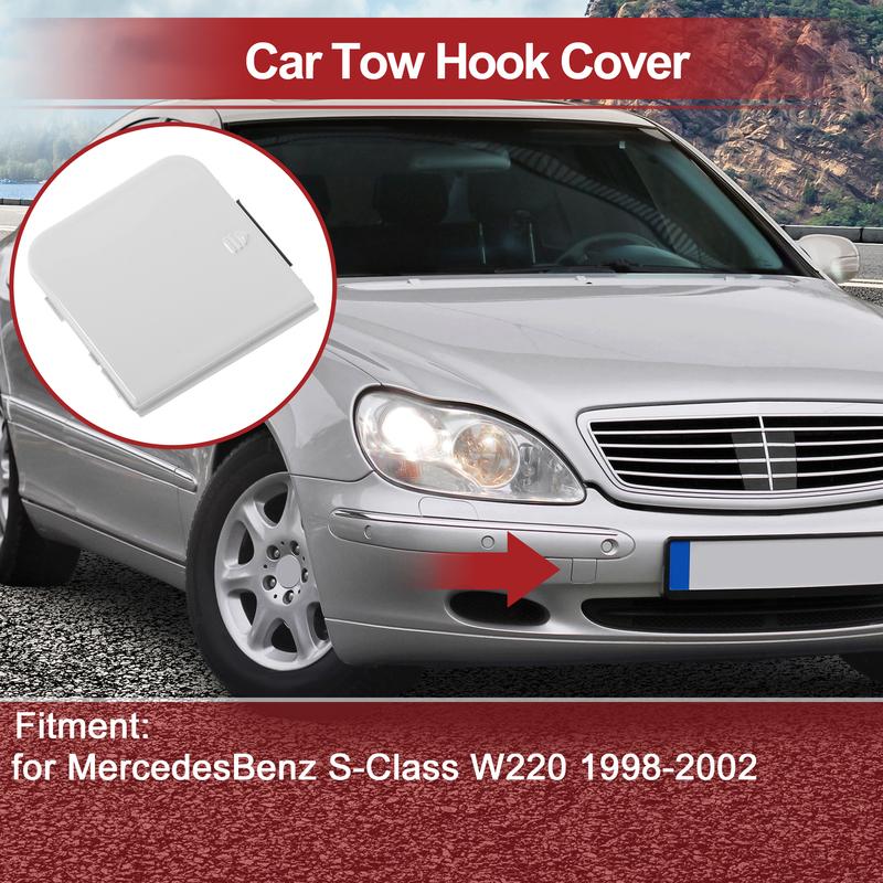 X Autohaux Car Tow Hook Cover Cap for MercedesBenz S-Class W220 98-02 No.2208850323 White