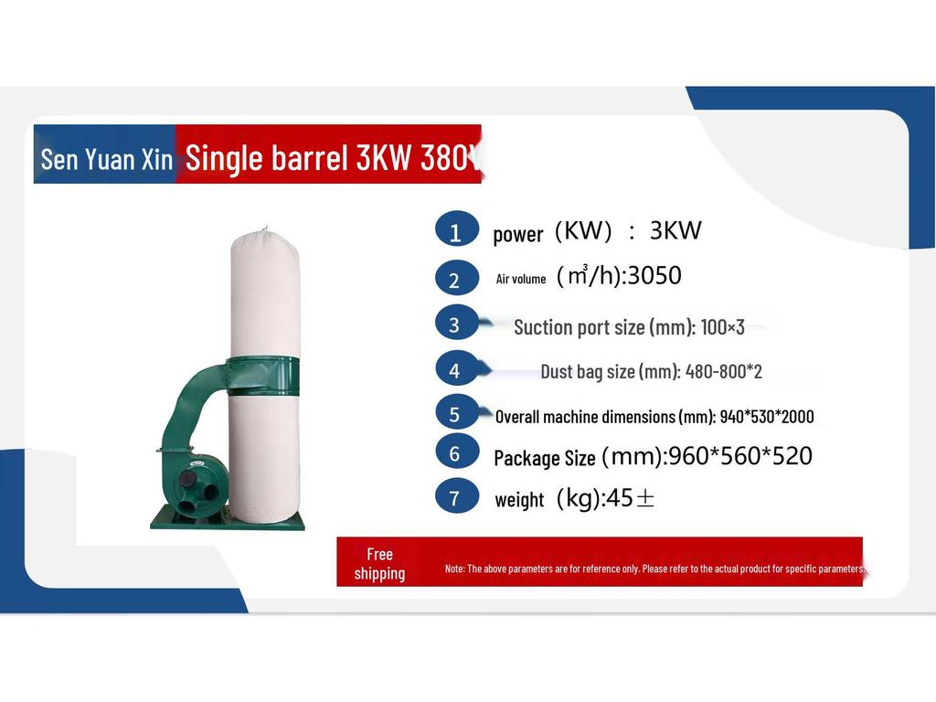 Industrial Power Dust Collector for Workshop and Engraving Machines