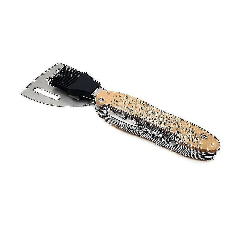 5 In 1 Foldable Bbq Tools Portable Multifunction Outdoor Camping Bbq Tools Used As Barbecue Tongs G - PJ