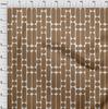 oneOone Georgette Viscose Brown Fabric Geometric Dress Material Fabric Print Fabric By The Yard 42 Inch