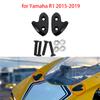 Mirror Block Off Base Plates Fit for Yamaha R1 2015- Mirror Hole Cover Plug Decorative Cap Mirror Driven Eliminators Black