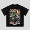 Attack On Titan Levi Ackerman Anime Printing T-shirt Men's Clothing Women's 2026 Summer New High Quality Cotton T Shirt