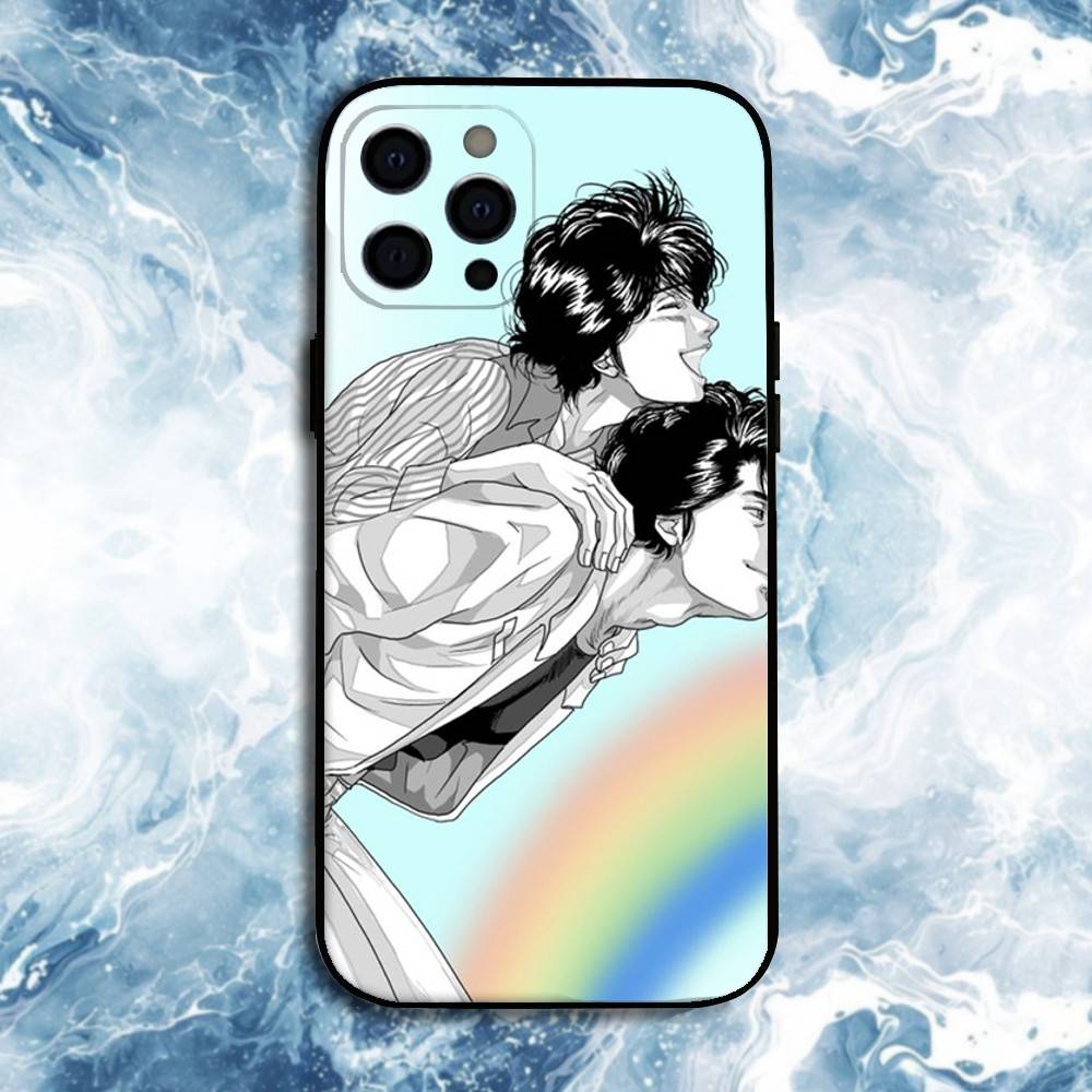 Retro City Hunter Comic Phone Case For iPhone17,16,15,14,13,12,11 Plus,Pro Max, Soft Silicone Black Cover