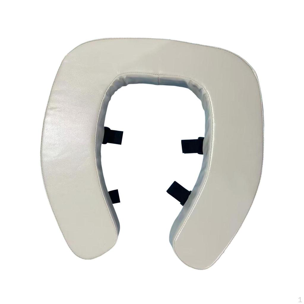 Soft Padded Toilet Seat Cushion,Secure Hook Loop Tape,Comfortable,Practical Bathroom