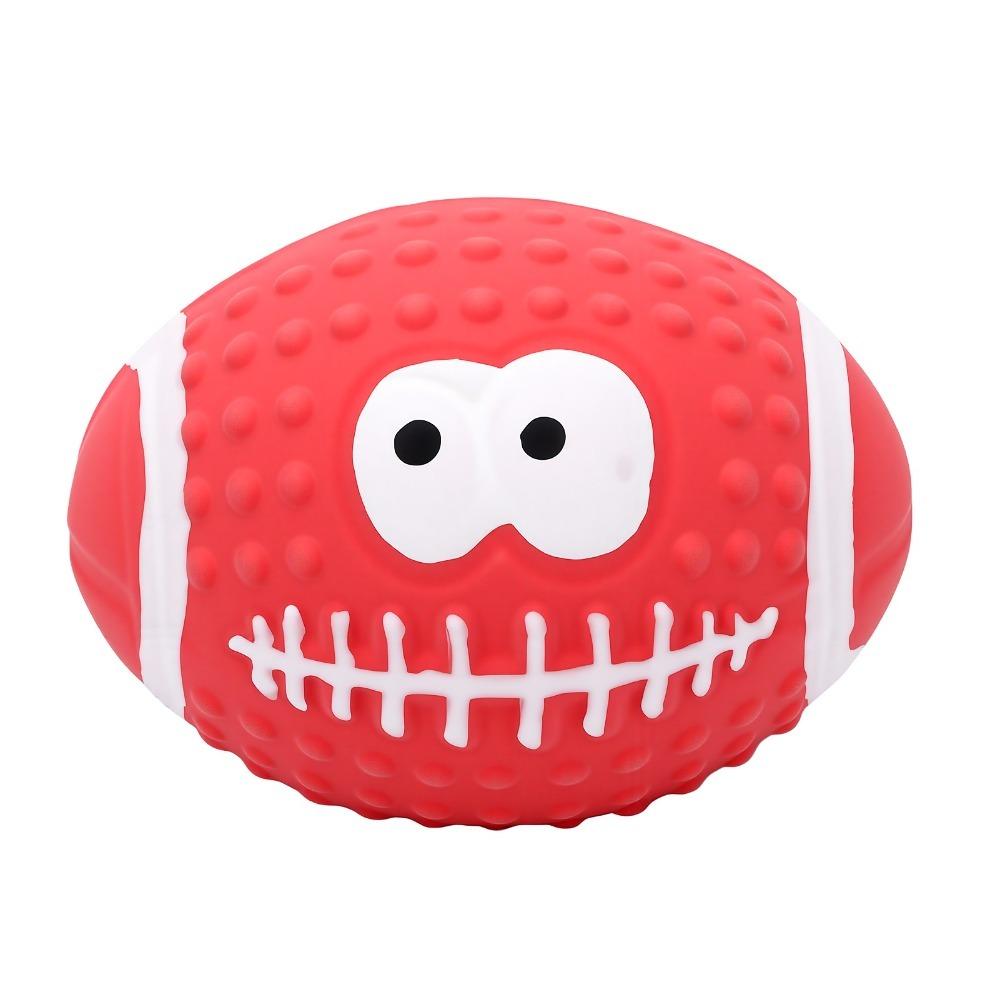 3 pcs Smiley Face Pattern Latex Dog Toy Latex Material Dog Molar Toy Dog Chew Toy Puppy Teething