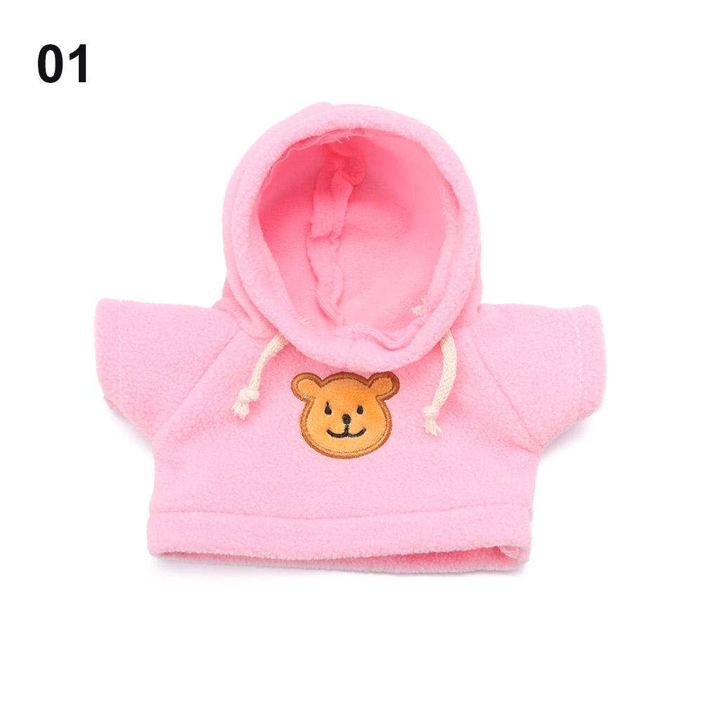 Plush Toy Clothes 30CM Doll Tops Knitted Sweater Hoodie Overalls For Bear Kawaii Mini Yellow Duck Clothes Accessories Kids Toys