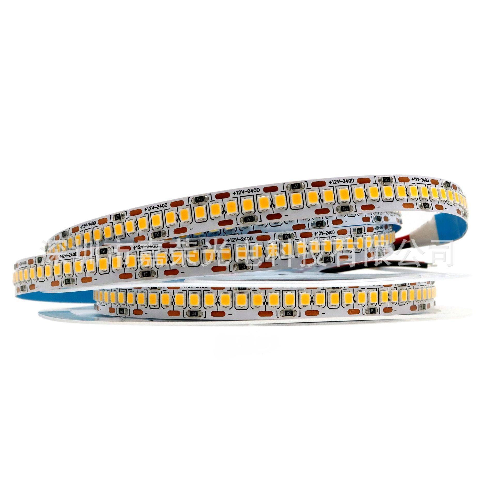 

2835 2216-240 LEDs 10MM High Brightness Flexible Soft Light Strip, Low Voltage, 240 LEDs. 3000K (Warm White)