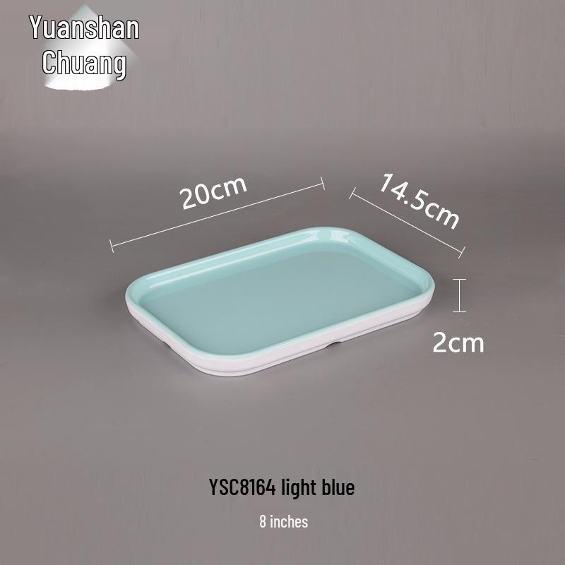 Creative Solid Color Melamine Plate – Faux Porcelain Round Tableware for Home or Hotel Use
