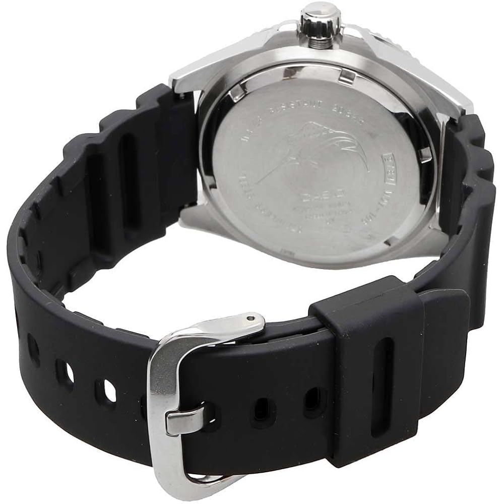 Casio Standard Analog Sports Watch 20 ATM Water Resistant Green Bezel Men's MDV-106B-1A3V with Urethane Band