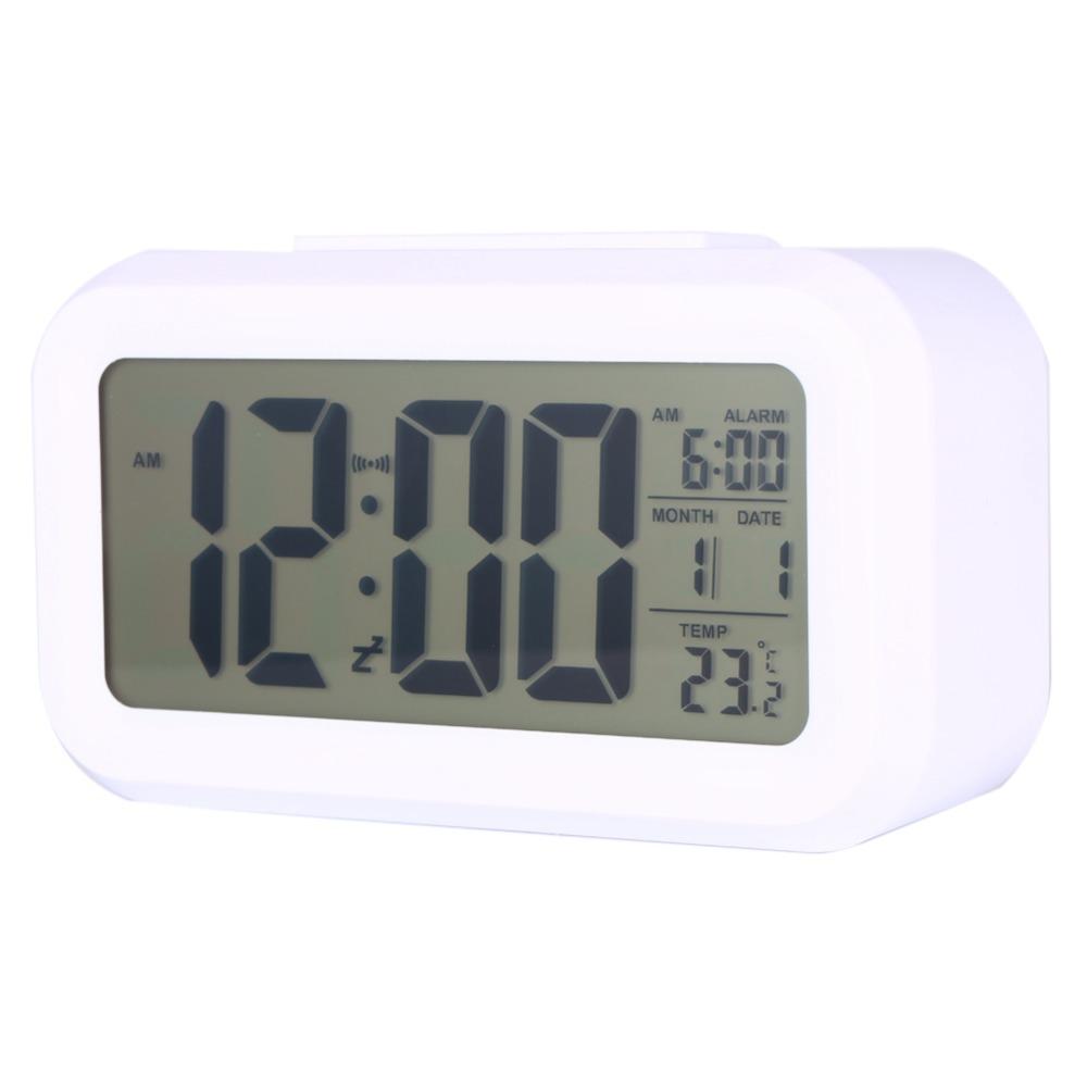 Temperature Display Digital Alarm Clock Battery Operated Bedside Alarm Clock For Bedside