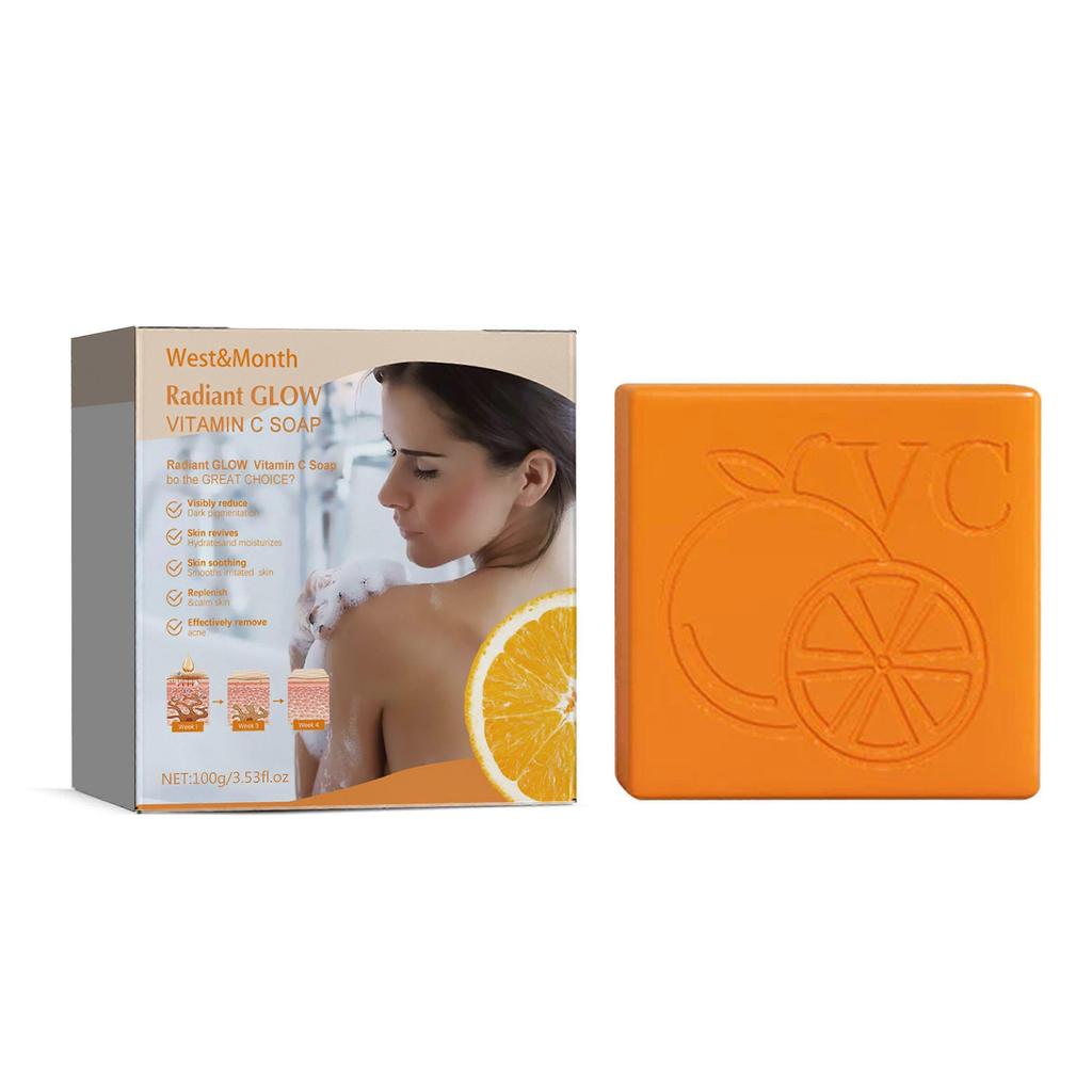 Limited time!!West&Month Brightening Vitamin C Soap - Skin Brightening And Moisturizing Bath Cleansing Soap