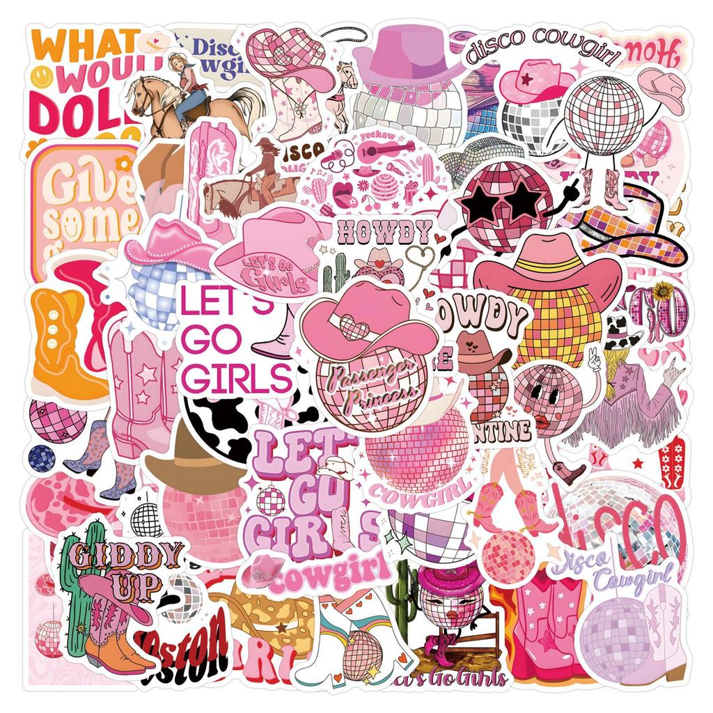 55 New Disco Cowgirl Graffiti Stickers Decorate Suitcase Laptop Mobile Phone Stickers