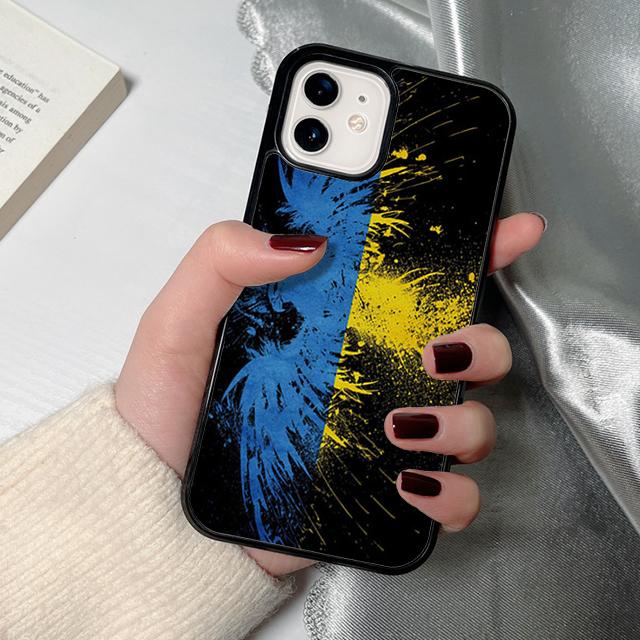 U-kraine Flag Phone Case for iPhone 17 Air 16 15 14 12 13 PLUS 11 PRO MAX Back Cover Fundas