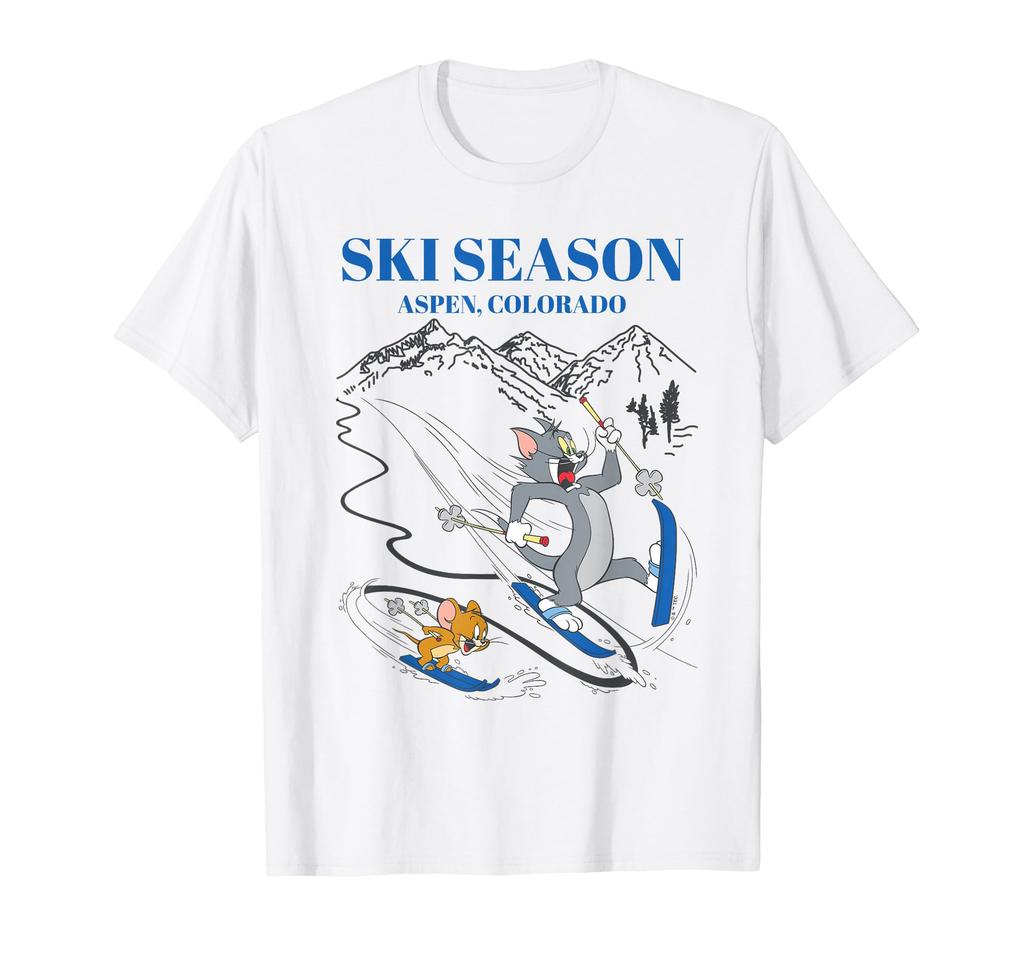 Tom and Jerry Ski Season in Aspen, Colorado T-Shirt