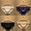 1PC Men's Underwear Ice Silk Seamless Sexy Briefs Pants Solid Color Youth Lightweight Shorts Summer
