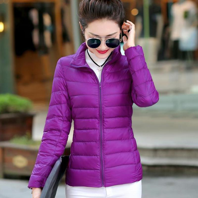 Brand Women Autumn Winter Clothes Basic Jacket Solid Slim Warm Thin Coat Casual Long Sleeve Zipper Cotton Parkas