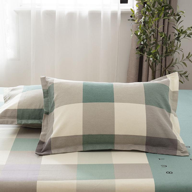 48cmx74cm Pillowcase Pure Cotton Pillow Case One Pair Pack Thicken Encryption Breathable Sweat-absorbent Pillow Cover