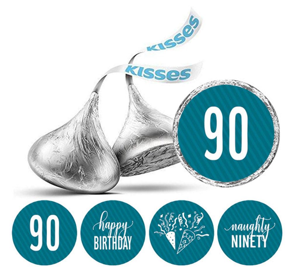 Darling Souvenir 190 Pcs Naughty Ninety Birthday Theme Stickers Chocolate Labels