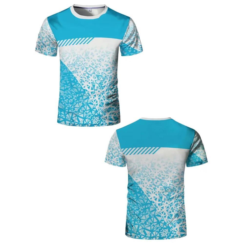 Fitnessstudio Mann T-Shirt Geometrische Farbblöcke Druck Sport Fitnessstudio Kurze Ärmel T-Shirts Schnell Trocknend Laufen Männer Übergroße Kleidung