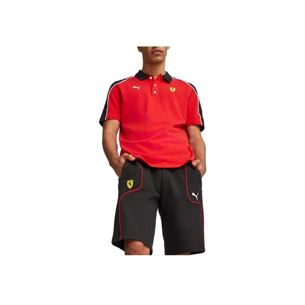 Puma Logo Print Elastic Waist Casual Shorts Men Shorts Black 538167-01