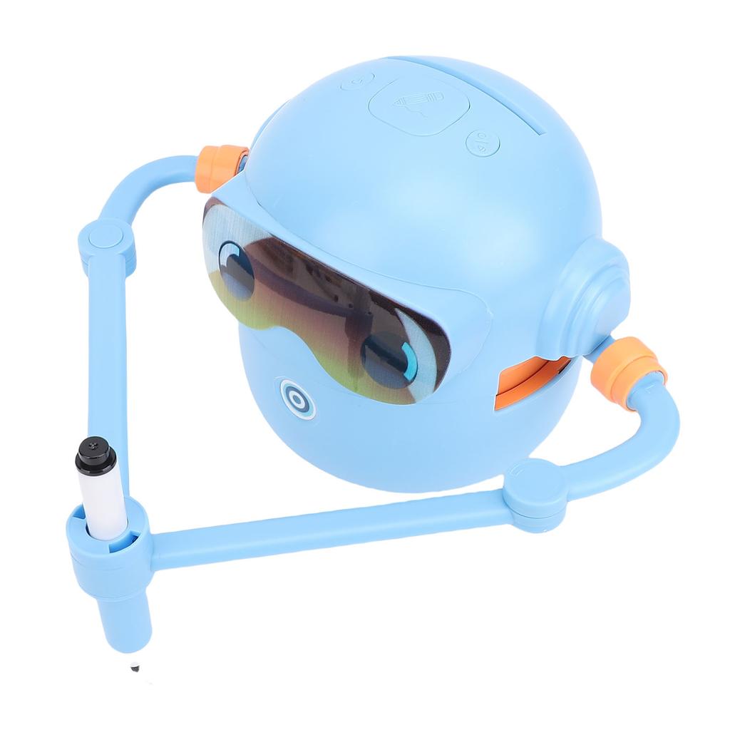 Smart Drawing Robot Voice Interactive Cute Educational Drawing Robot Painting Learning Toy with 100 Cards 14 Pens for