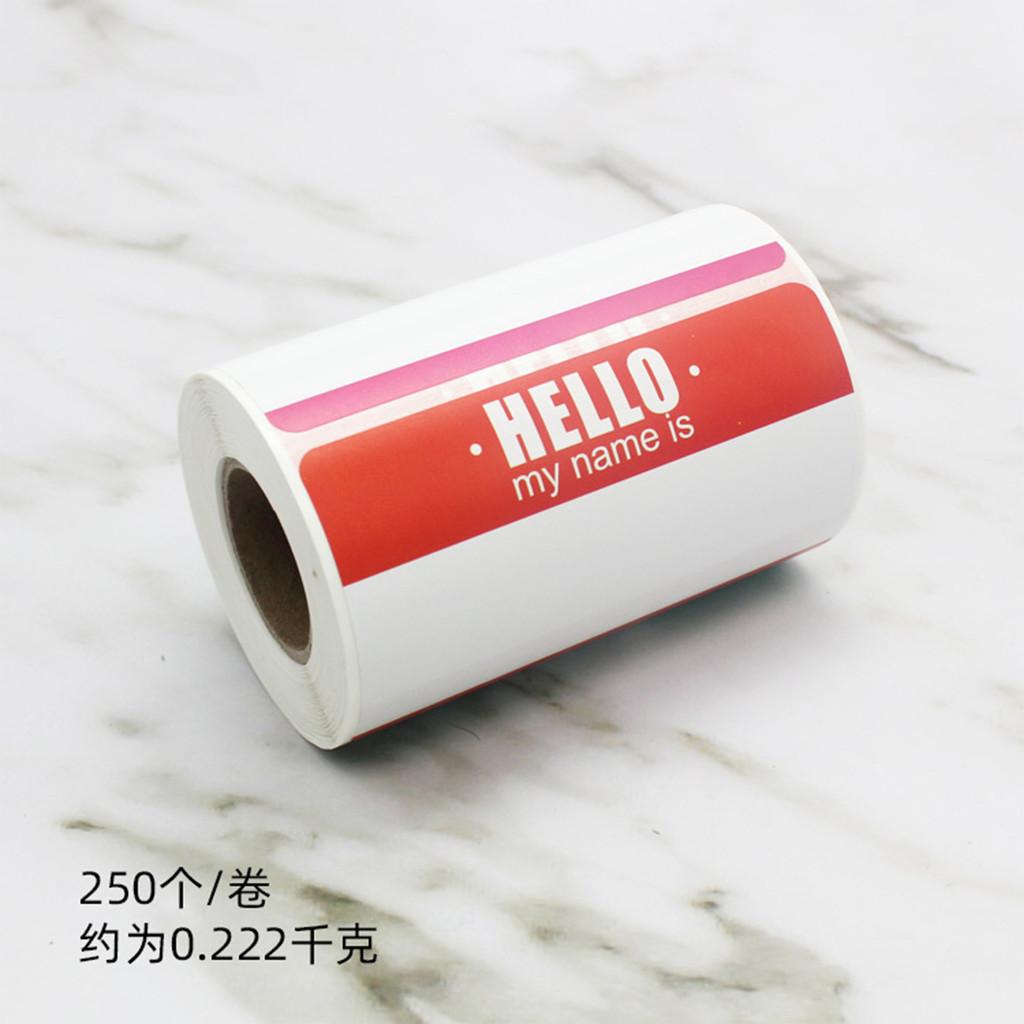 Name Colorful Cartoon Stickers For Personalization And Gift Sealing With Stylish Design
