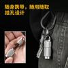 Titanium EDC Waterproof Survival Capsule Portable Outdoor Gear Compact Multi-Tool Storage Case Hiking Camping