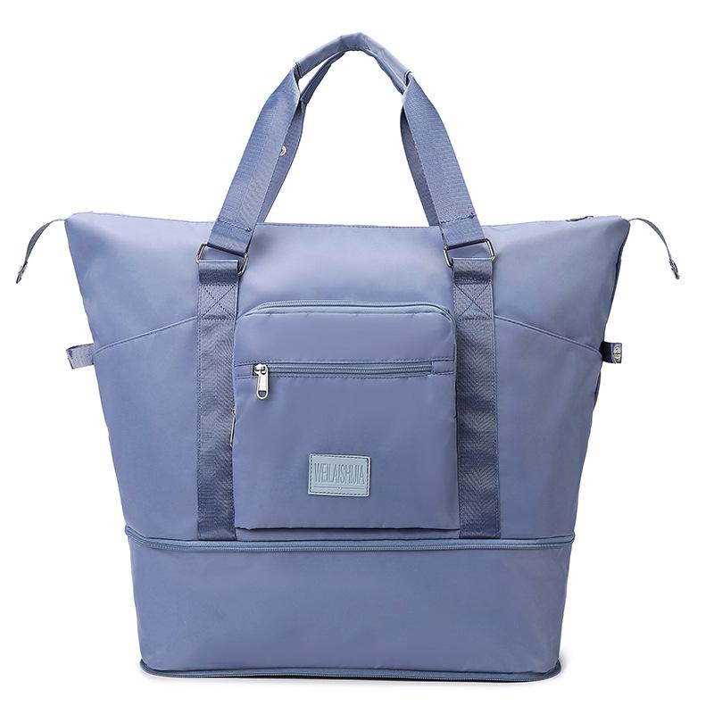 Multi-functional, Expandable, Large-capacity Portable Travel Bag with Dry and Wet Separation, Sports Folding Fitness Bag with A Pull Handle