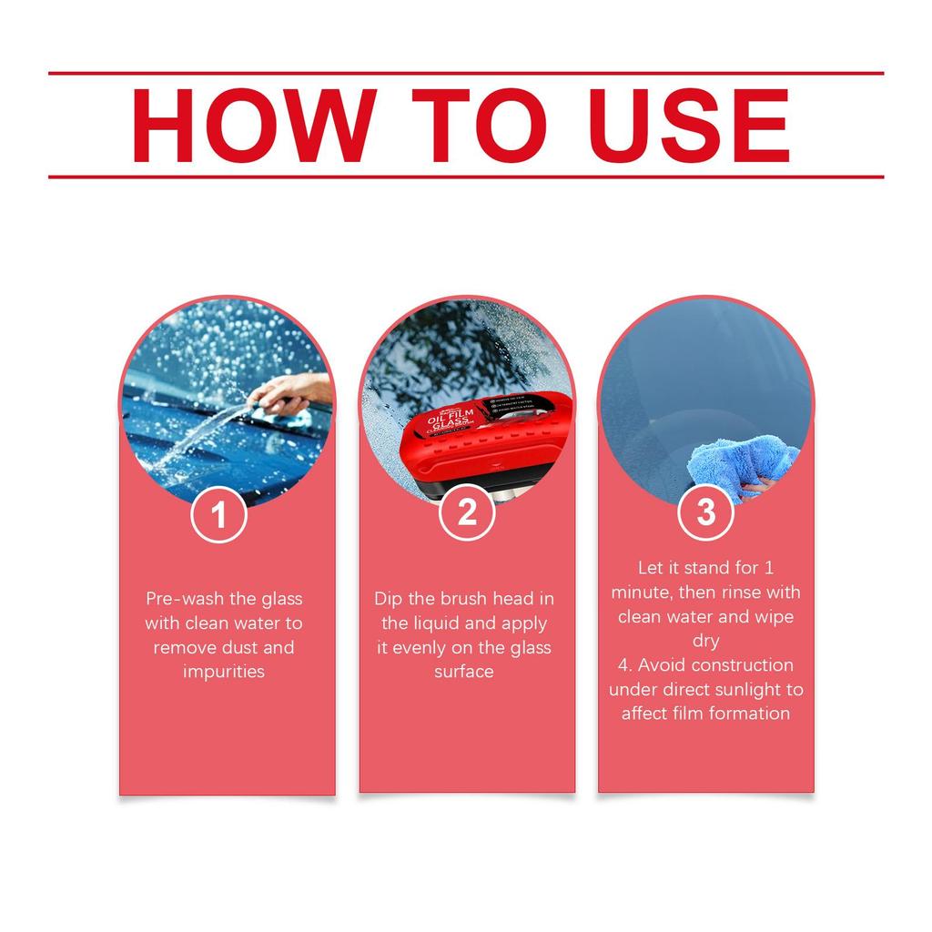 Car Glass Coating Brush – Stain Removing & Cleaning Tool for Clear Visibility