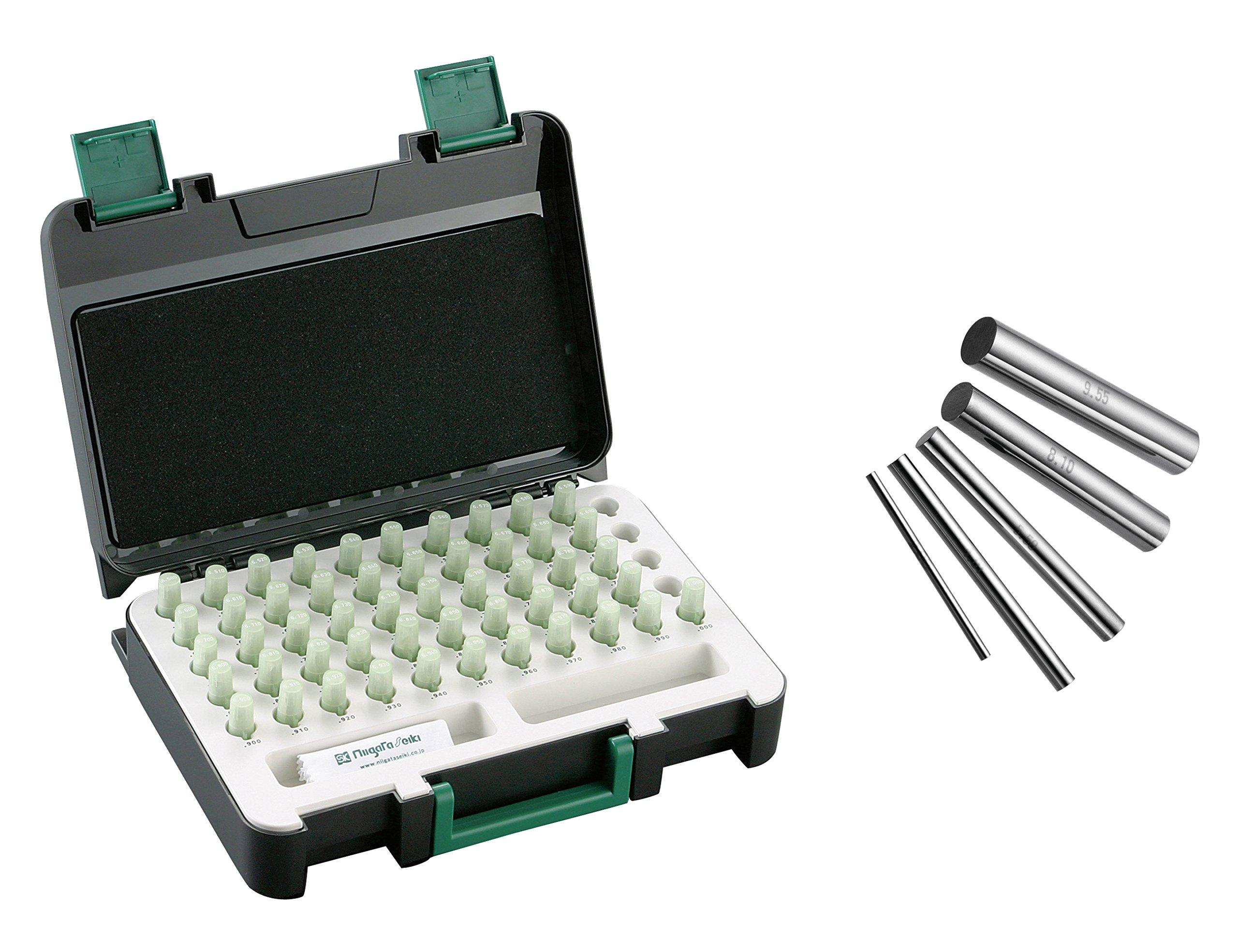 

Niigata Seiki SK Made in Japan Carbide Pin Gauge Set TAA Type 51 Piece Set TAA-1A