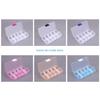 Y3NA Clear Plastic Storage Box 10 Compartment with Sealing Lid Container for Case for Small Jewelry Ring for Pill Multicolor