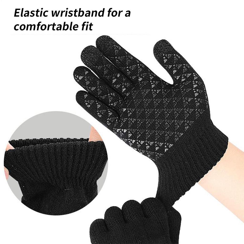 Heated Touchscreen Gloves USB Heating Thermal Mittens For Women Men Winter Outdoor Cycling Running Skiing Mountaineering