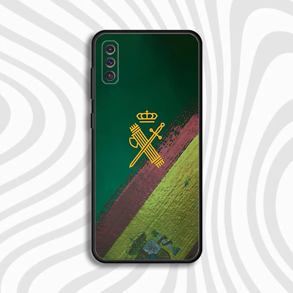 Custodia per Telefono Guardia Civile Spagnola Per Samsung S10,S21,FE,S21,Note 20,S26,S25,S24,S23,Ultra,S9,S22,Plus Copertura Nera in Morbido Silicone