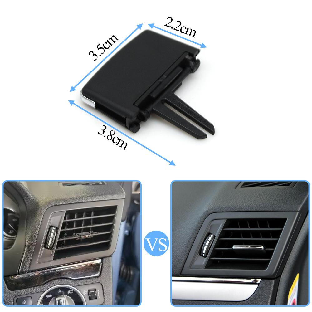 Car Dashboard Front Left Right Middle Air Conditioning AC Vent Grille Outlet Tab Clip Slider For Benz E Class W207 2009-2012
